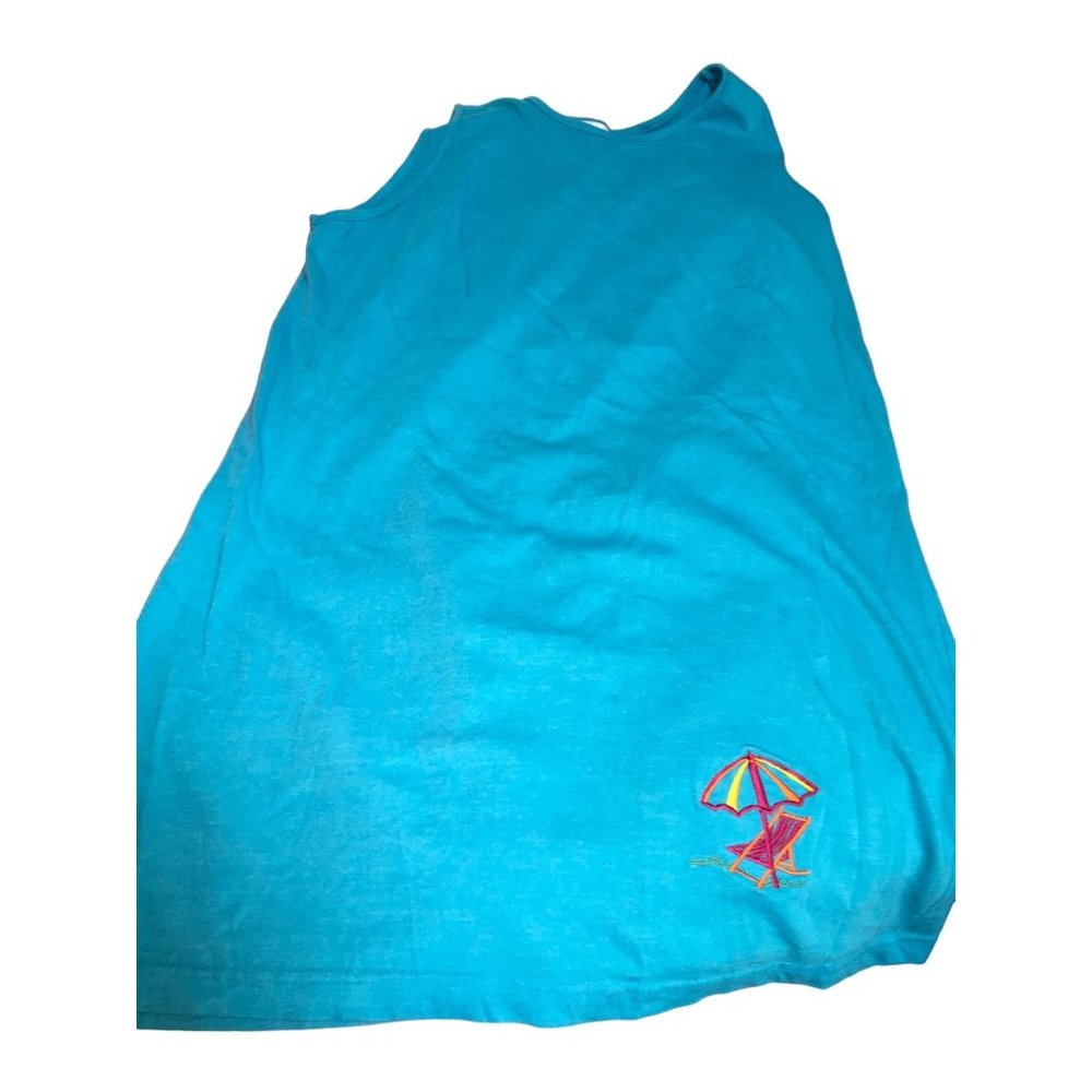 Winlar Aqua Bathing Suit Cover Up size Large with Beach Scene